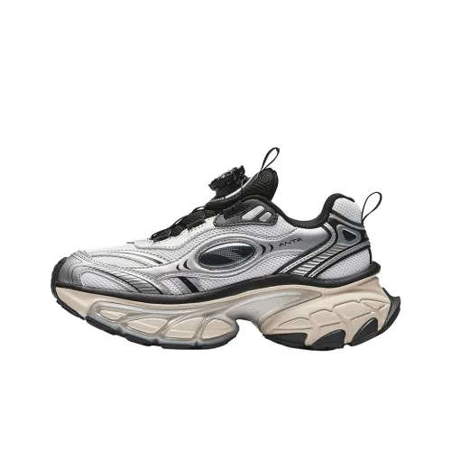 Antakids Перо OF The Воробей Легкий Амортизаторы Низкий Топ Детские Беговые Кроссовки Белый Серебристый Черный