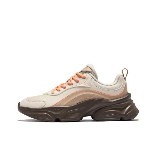 Erke Anti Slip и износостойкий увеличивающий высоту низкий топ кэжуал женский серый яйцо-образный нога молочный чайный коричневый