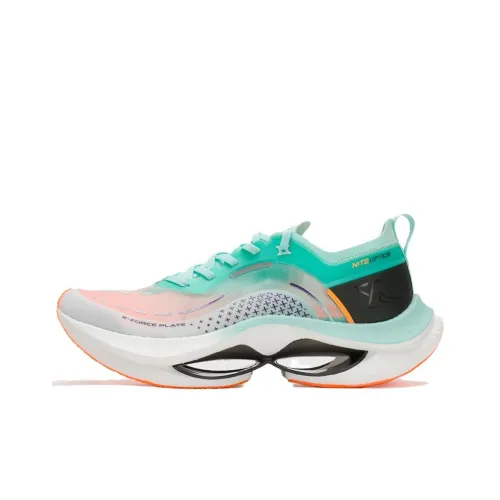 XTEP Cushioning Spin PRO Беговые кроссовки Низкий верх Тихий синий/Новый белый Мужской