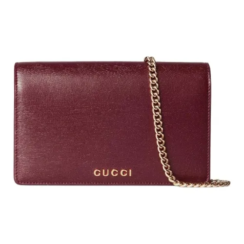 GUCCI Кожа Одно плечо Кошелек Унисекс Красный