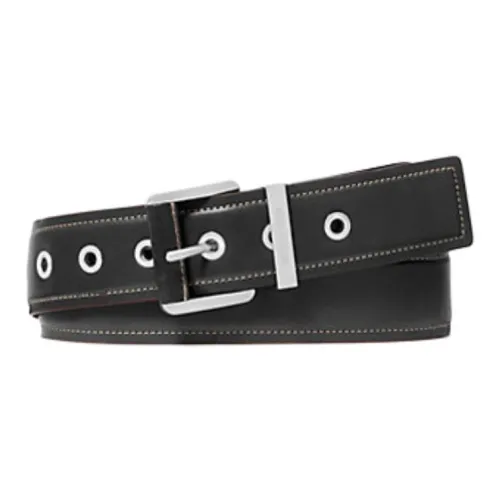 MICHAEL KORS Металл Кожаные ремни Унисекс Черный