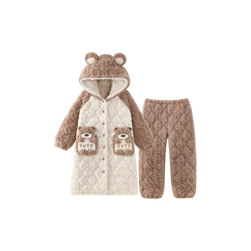 O'MESIK Коричневый Женские Пижамные Комплекты