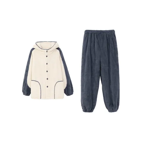 Aannsfam Pajama Комплект Мужской Кремово-Желтый