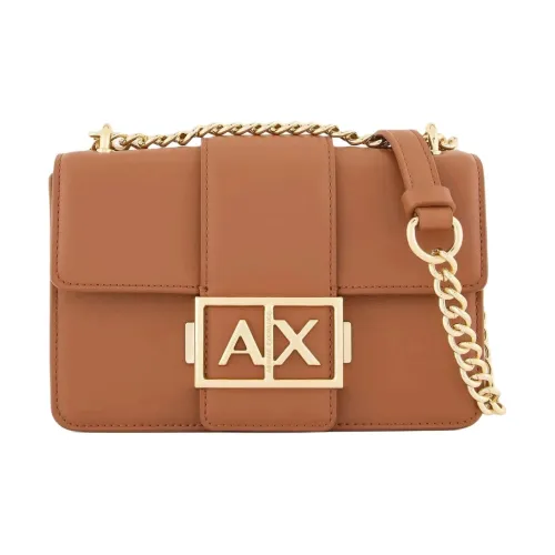 ARMANI EXCHANGEAE Полиэстер Сумка через плечо Сумка на плечо Маленькая Женская Коричневая