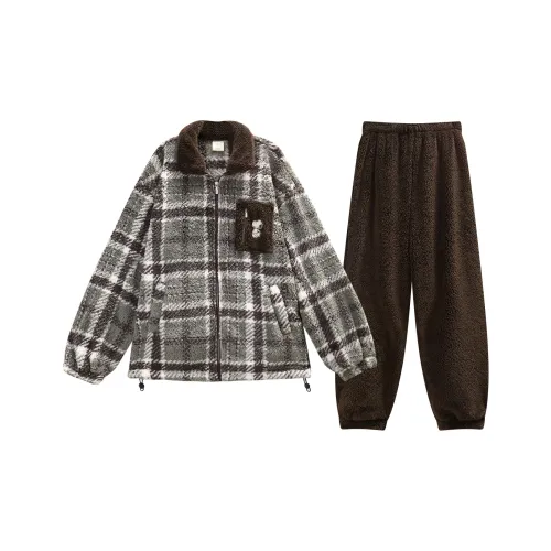 GUKOO X SNOOPY Пижамный комплект Мужской Серый Зеленый