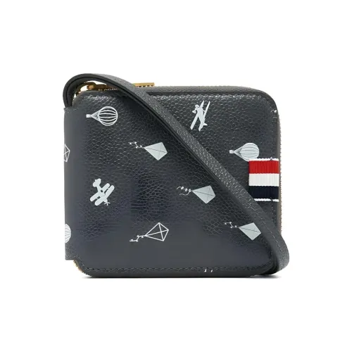 THOM BROWNE· Кошелек из коровьей кожи Мужской Черный