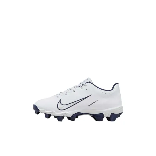 Nike Hyperdiamond 4 Slip-Resistant Abrasion-Resistant Low Top Детские Тренировочные Кроссовки Белый Синий Детский