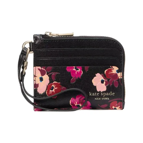 Kate Spade Кожа Монетница Женская Черная Многоцветная