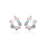 Серьги U-образные, разноцветные