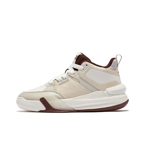 Erke Бодрый 2 противоскользящие устойчивые к истиранию высокие кроссовки для скейтбординга женские микрокристаллический белый теплый лен