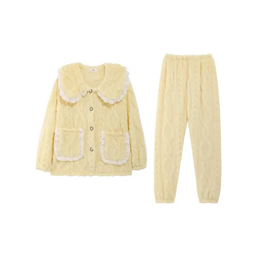 Qiao Ni Tong Пижамный комплект женский цвет заварной