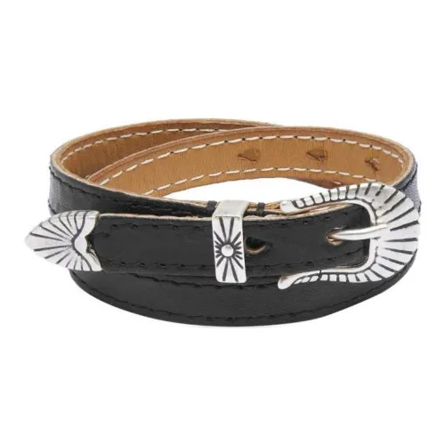 OUR LEGACY Кожа Наручные повязки Мужской Черный