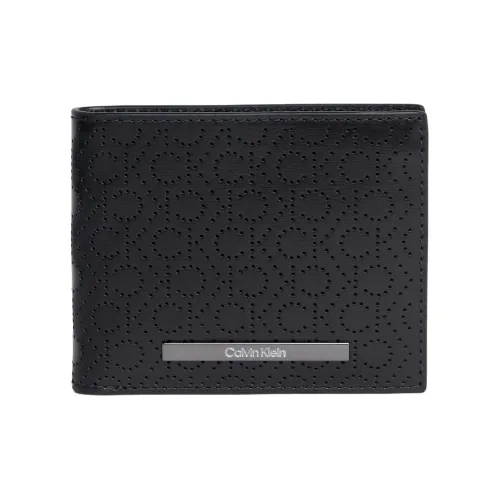 CALVIN KLEIN Кожа Кошелек Мужской Черный