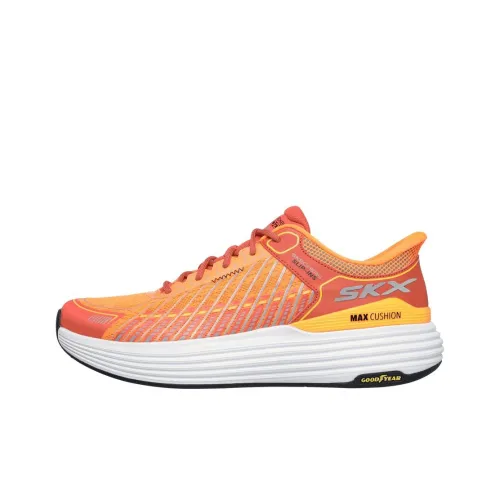 Skechers Max Cushioning Низкий Топ Повседневная Беговая Обувь Мужская Оранжевая