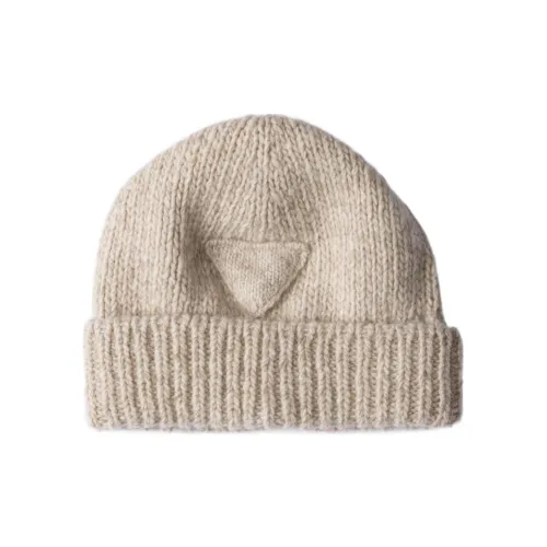 PRADA Кашемир Шапки-бини Мужской Пустыня Бежевый