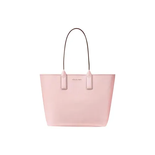 MICHAEL KORS Покрытие Холст Кожаная Вставка Плечевая Сумка Женская Телесный Розовый