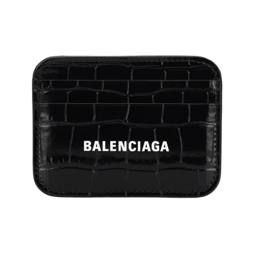 Balenciaga Cash Cow Кожа Держатель для карт Женские Черный
