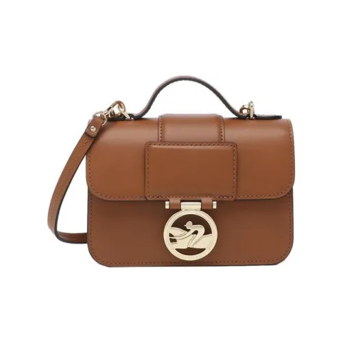 LONGCHAMP Коробка TROT Телячья кожа Сумка Сумка через плечо Сумка через плечо Экстра Маленькая Женская Коричневая