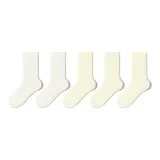 5 пар (2 белых + 3 молочно-белых)