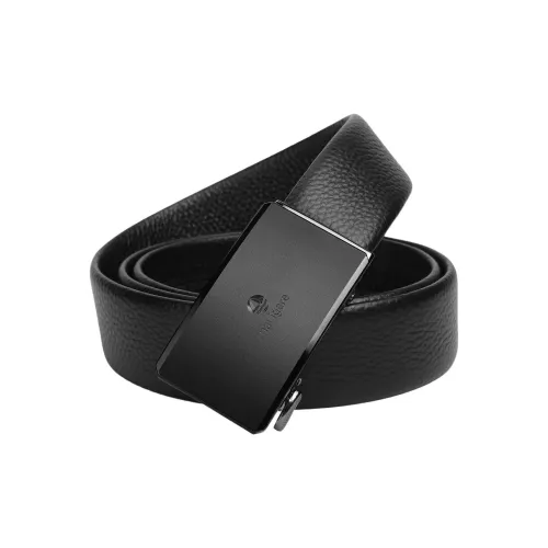 NAVIGARE Ремни из натуральной коровьей кожи мужской черный ширина 3,5 см