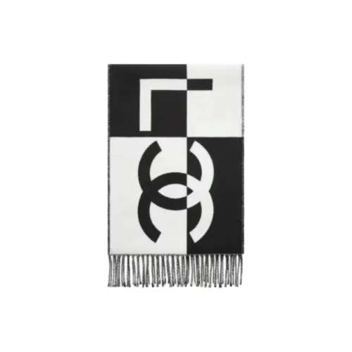 CHANEL Вязаные шарфы с логотипом Intarsia Унисекс