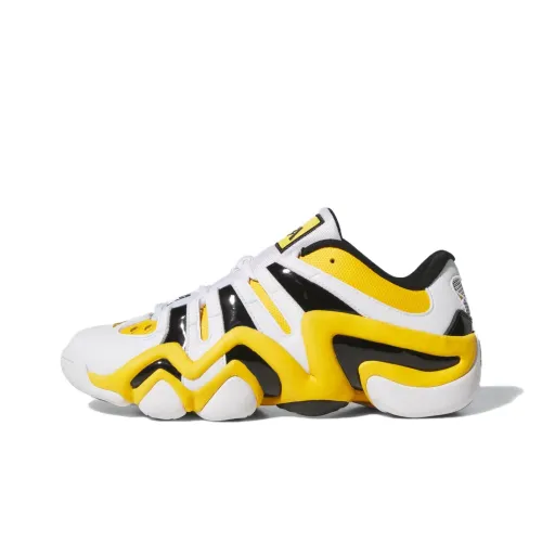 Adidas Originals Slip Resistant Abrasion Resistant Низкие Баскетбольные Кроссовки Унисекс Белый Желтый Черный