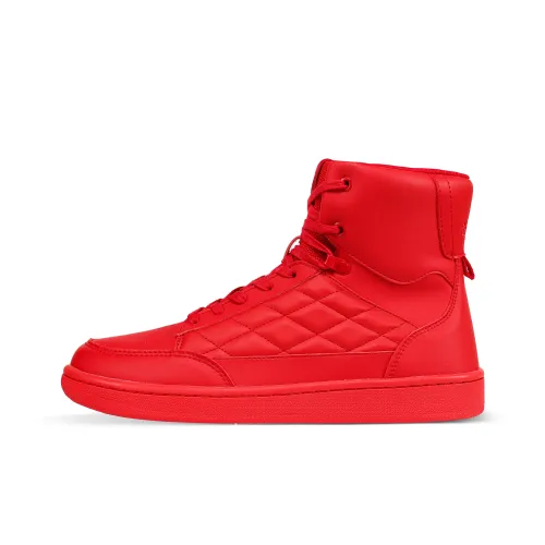 SOULSFENG Slip-resistant Waterproof Abrasion-resistant High Top Skateboard Shoes Men's Red SOULSFENG Противоскользящие водонепроницаемые устойчивые к истиранию высокие кеды для скейтбординга мужские красные