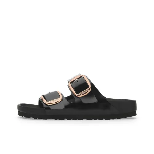 Birkenstock Arizona Big Buckle EVA Устойчивый к истиранию Слипоны Женские Блестящий Черный Стандартный