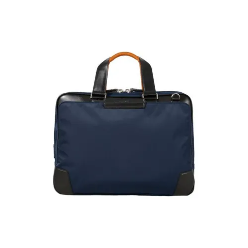 SAMSONITE Переработанный полиэстер портфель сумка унисекс морской синий и оранжевый