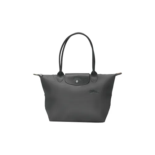 LONGCHAMP Le Pliage Green Переработанный Холст Сумка Женская Графитовый