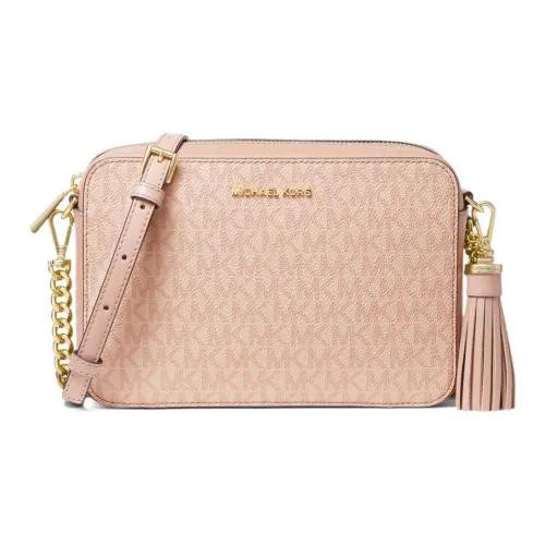 MICHAEL KORS Jet Set Холст Camera Сумка Сумка через плечо Сумка на плечо Средняя Женская Розовая