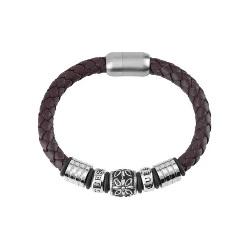 GUESS Браслеты из нержавеющей стали Мужской Коричневый