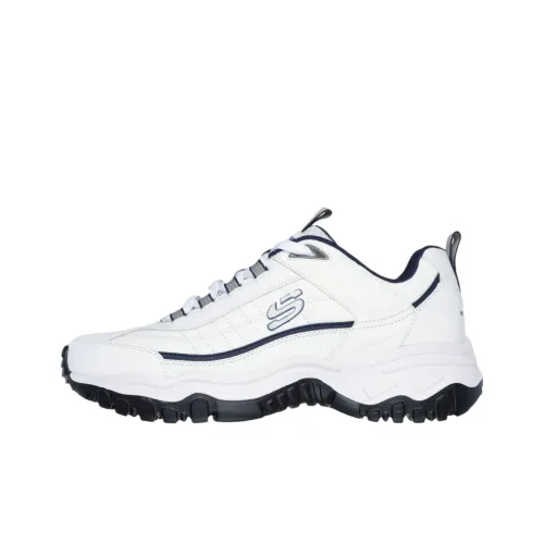 Skechers After Burn Низкий топ Повседневная обувь Мужская Белый Синий