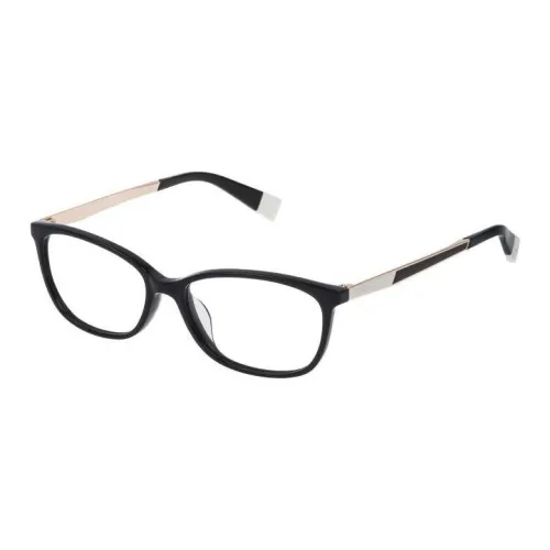 Furla Металлические ацетатные оправы для очков нерегулярная форма женские черный