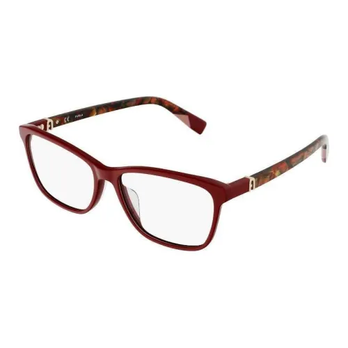 Furla Ацетат Квадратные Оправы для Очков Женские Красные