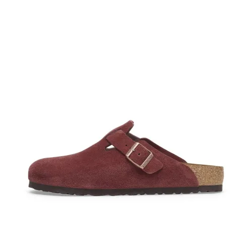 Биркенсток Бостон EVA Устойчивый к истиранию Антибактериальный Быстросохнущий Домашние тапочки Унисекс Кирпично-красный