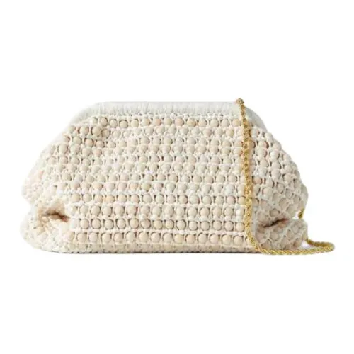 Loeffler Randall Клатч из рафии среднего размера Women's White