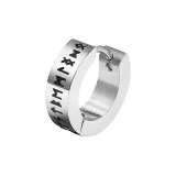 Серьги Roman Numerals - Серебряный, 1 штука, комплект