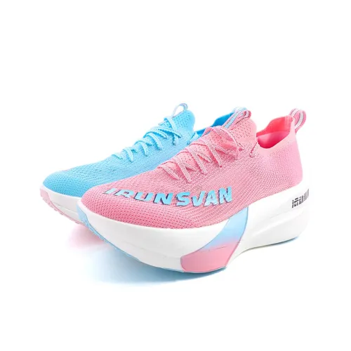 IRUNSVAN Низкий топ Беговые кроссовки Унисекс Несоответствующие цвета Бордовый красный Синий