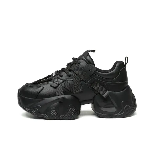 DUSTO Устойчивые к истиранию визуально увеличивающие рост низкие топовые кроссовки с толстой подошвой женские