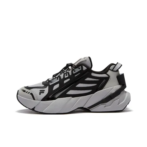 FILA FUSION Ti 22 Low Топ Casual Мужской Серый Черный