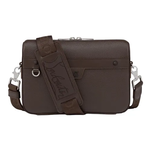 CL LUBOTING Телячья кожа Сумка через плечо Мужская Коричневая