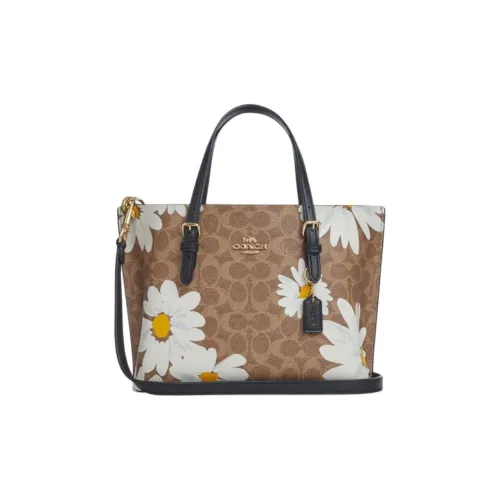 COACH Mollie Покрытый холст Тоут Сумка Сумка для покупок Женская сумка