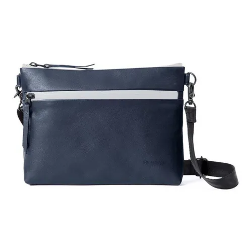 SAMSONITE Сумка через плечо из коровьей кожи маленькая унисекс морской синий