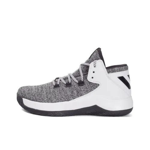 Adidas D Rose Menace 2 Амортизация Износостойкие Высокие Баскетбольные Кроссовки Мужские Серые