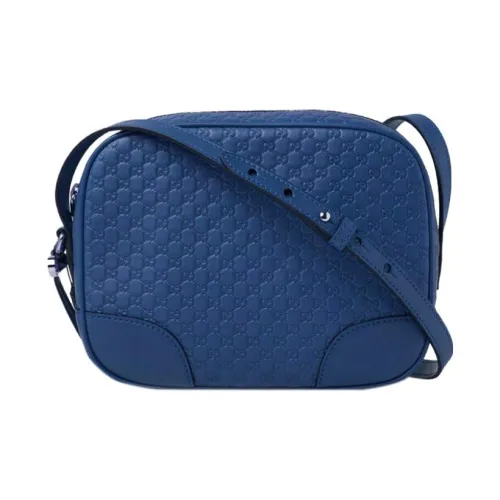 GUCCI Кожа Плечевая сумка Унисекс Синяя