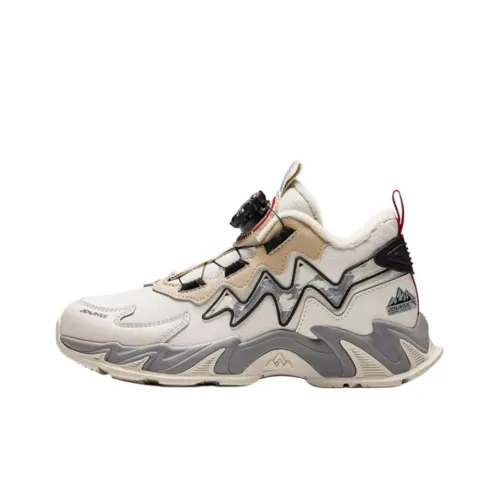 Antakids Slip-resistant Thermal MID Top Kids Lifestyle Shoes Gray Beige Teenagers Антакидс Слип-резистентный Термический MID Топ Kids Lifestyle Shoes Серый Бежевый Подростки