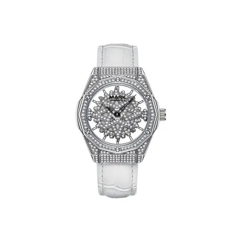 FAIRWHALE Smart Series Кварцевый механизм Естественная кожа Ремешок Часы Женские Серебристый циферблат