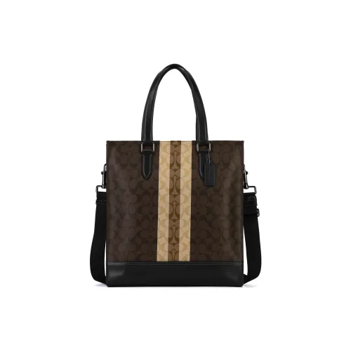 COACH Сумка из искусственной кожи сумка для покупок сумка через плечо мужская сумка коричневая монограмма