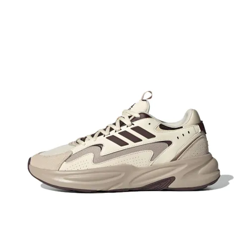Adidas Ozwave Slip Resistant Abrasion Resistant Low Top Подошва Кроссовки Унисекс Белый Серый